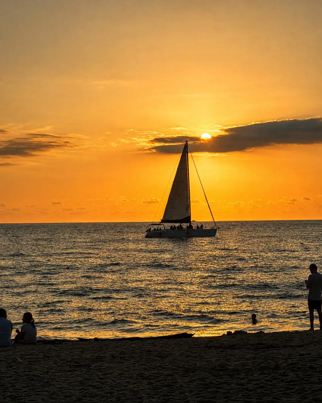 Sailboat at sunset