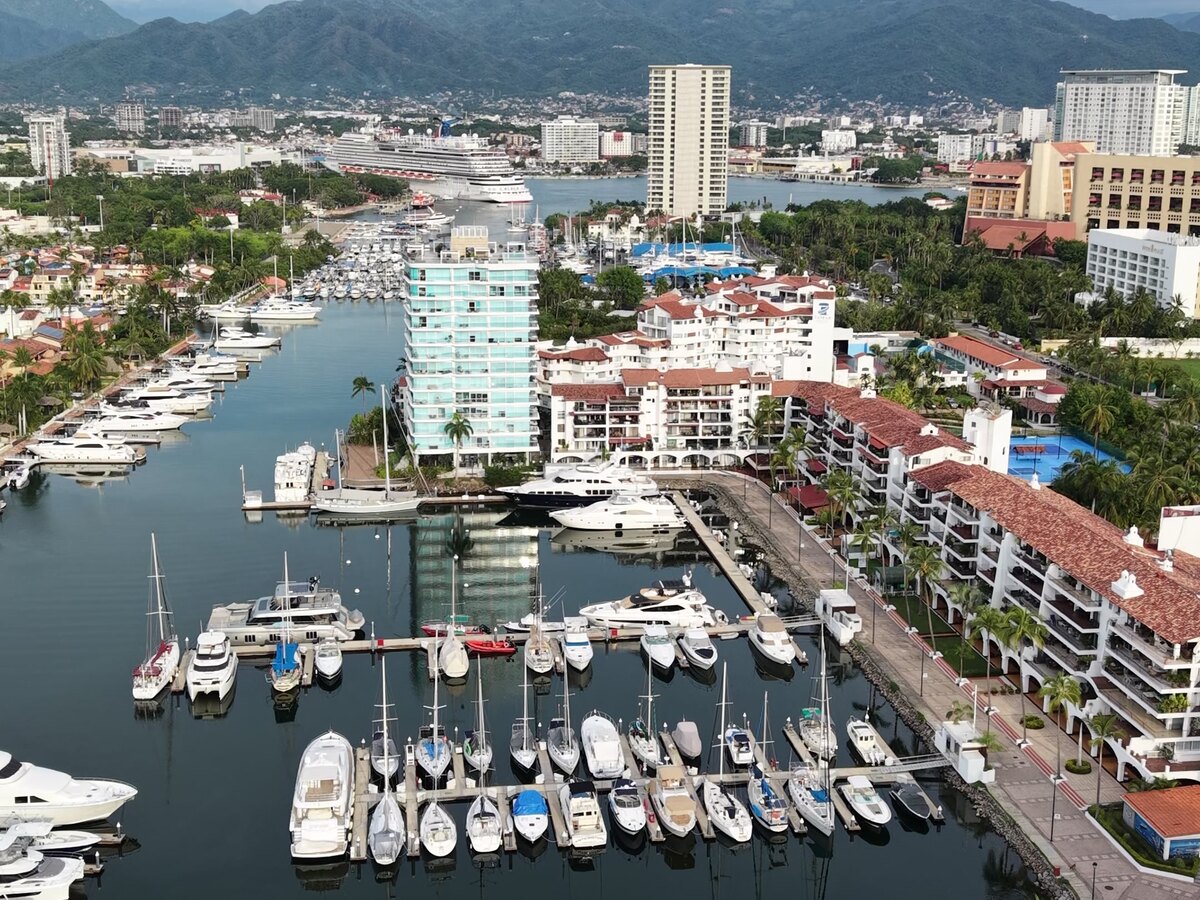 Marina Vallarta from the air