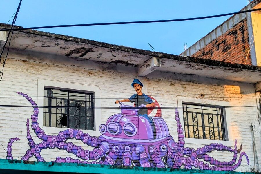 Street mural in Puerto Vallarta