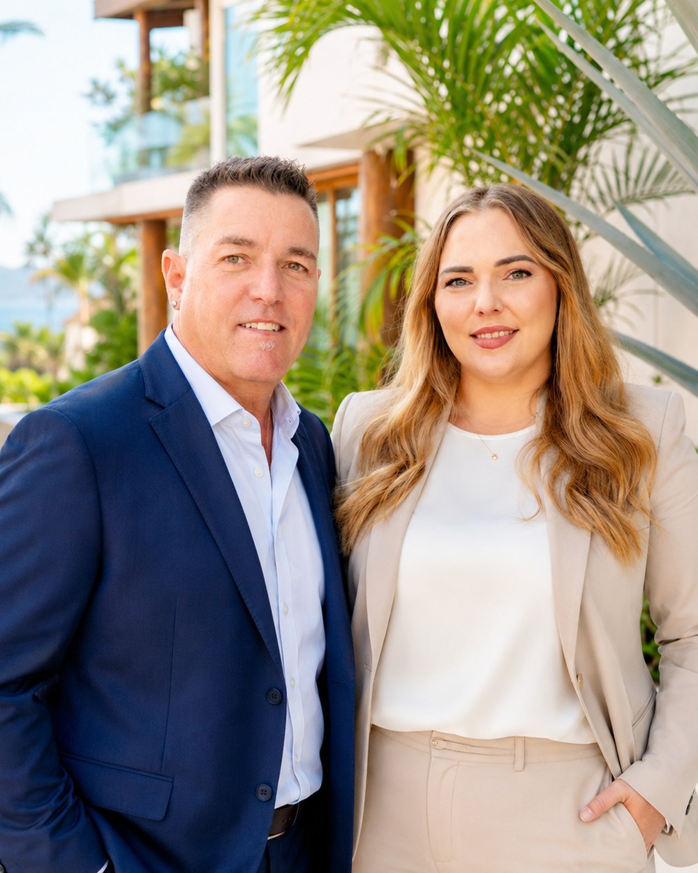 Hannah López and Tom Gordon at a Banderas Bay property